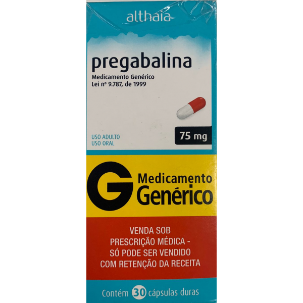Pregabalina 75mg 30 cápsulas